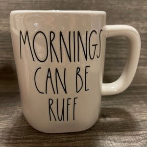 Rae Dunn MORNINGS CAN BE RUFF Mug 🇺🇸